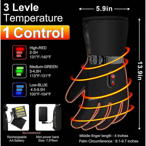 Rechargeable Heated Touchscreen Electric Battery Warmer with Adjustable Temperature for Cold Weather Use 1