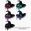 Cappello da strega a punta per Halloween, comodo da indossare, per giochi di ruolo, rosso, con farfalla e bendaggio 3