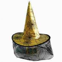 Halloween-Hut für Hexen und Zauberer, Geisterfest, Party-Dekoration, Bastelrequisite für Halloween, schwarzer Hut für Erwachsene und Kinder