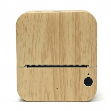 Imprimante thermique vocale intelligente portable pour coloriage et dessin, éducative, avec connexion USB, Wi-Fi et Bluetooth, finition bois couleur