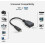 Καλώδιο προσαρμογέα Micro HDMI αρσενικό σε HDMI θηλυκό 17 εκ. για τηλεόραση και οθόνη 4