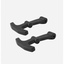 2 pezzi di chiusure per coperchio del frigorifero portatile in silicone a T, ricambi resistenti per chiusura del coperchio, neri