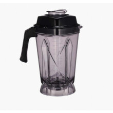 Recipiente universal de 2,5 l para batidora, vaso de procesador de alimentos con cuchilla y tapa, piezas de repuesto para batidora