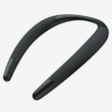 Draagbare nek-luidspreker met draadloze Bluetooth-verbinding, 15 uur speeltijd, geschikt voor sport en fitness, zwart
