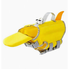 Chaleco salvavidas ajustable e impermeable para perro, alta flotabilidad, para natación, talla XS, color amarillo