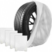 Lot de 4 housses de roue de secours imperméables et anti-poussière, protection universelle pour roue de rechange, sacs de rangement pour pneus, dura