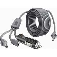 3-in-1 gelijkstroomkabel voor Starlink Mini, 100 W USB-C voeding, 12 tot 24 V sigarettenaansteker, compacte en duurzame voedingskabel