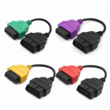 Cábla diagnóise OBD2 ilfheidhmeach do chóras scanadh Fiat, ABS, mála aeir agus ECU le nascóir oiriúnaitheach, dubh】