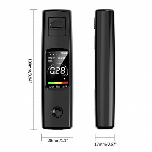 Breathalyzer Tester, Professional-Grade Home Digital Alcohol Tester with Memory and Warning Function for Personal Use 2