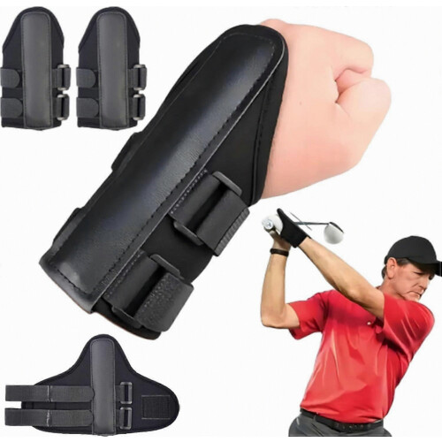 Golf Wrist Correction Trainer, Swing Alignment Brace, Grip Training Aid for Golfers, Adjustable Wrist Support for Practice