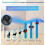 Ultrasonic Mouse and Rat Repeller, 360-Degree Coverage, Silent and Low-High Frequency Modes, 300m Range, 22-65kHz, Sticky Insect Panel 4