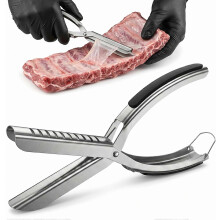 Membranentferner-Werkzeug aus rostfreiem Stahl, robustes Grillvorbereitungs-Set mit ergonomischem, rutschfestem Griff zum mühelosen Entfernen der Ha