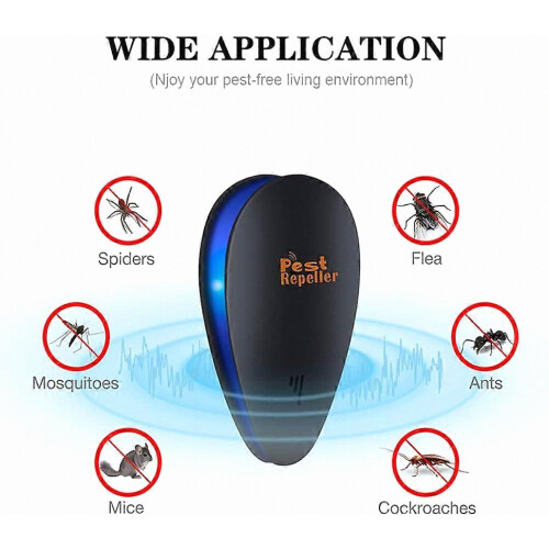 Ultrasonic Pest Repeller for Insects, 4 Pack, Upgraded Plug-in Indoor Pest Control Device 2