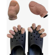 10 stuks grappige 3D teenhanger met haar, persoonlijke schoenversiering voor dames, heren en kinderen