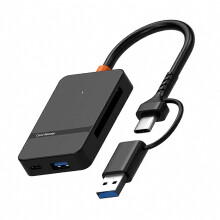 Usb 3.0-kaartlezer voor SD, microSD, TF, CF en MS, compacte adapter voor laptop en pc, multifunctionele 8-in-1 kaartlezer