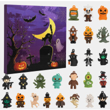 Adventný kalendár Halloween 2026 s 24 mini zberateľskými figúrkami pre deti a darčeky na párty