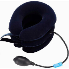 Collier cervical gonflable réglable pour soulager la douleur, soutien confortable et respirant, facile à transporter