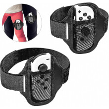 2 Pack Adjustable Elastic Leg Straps for Switch Sports and Ring Fit Adventure, Compatible with Switch OLED Controllers