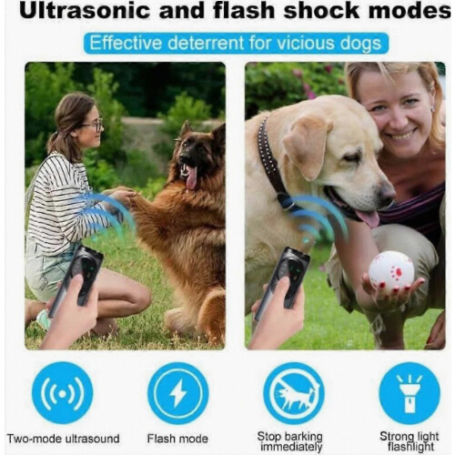 Anti Barking Device for Outdoor Use, Humane Dog Bark Control Trainer with Adjustable Sensitivity and Range 2