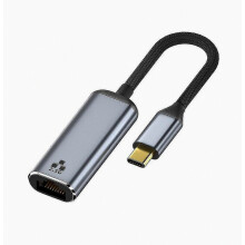 USB-C auf Ethernet-Adapter, Gigabit-LAN, 10/100/1000 Mbit/s, stabile kabelgebundene Netzwerkverbindung, kompaktes Design, für Laptops und Tablets