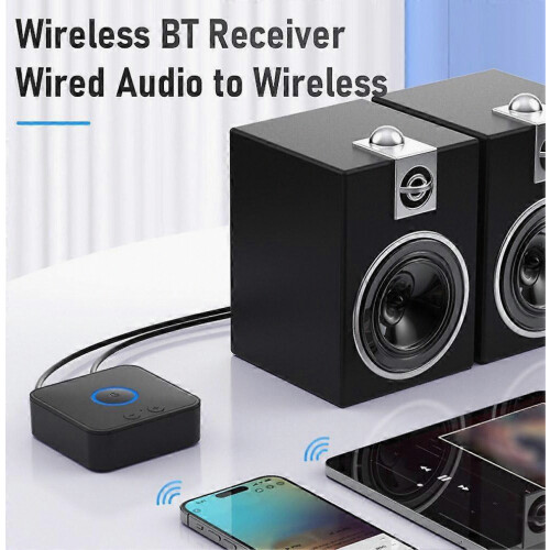 Προσαρμογέας ήχου Bluetooth 6.0 με διπλή σύζευξη, πομπός και δέκτης RCA και 3,5 mm 1