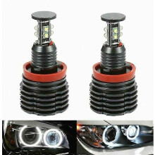 Lot de 2 feux de position Ă LED 80 W H8 pour phares angel eyes, compatible E92 E93 E61 E82 E90 E91 E63
