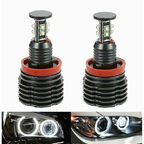 2 stuks 80W H8 led halo ring markerlampen voor E92 E93 E61 E82 E90 E91 E63, helder wit, duurzame vervanging