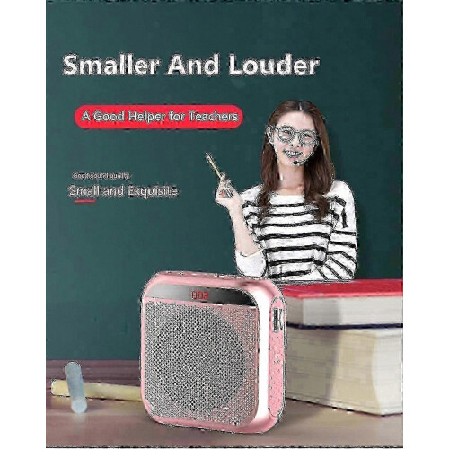 Portable Wireless Voice Amplifier with Microphone for Public Speaking and Presentations 1