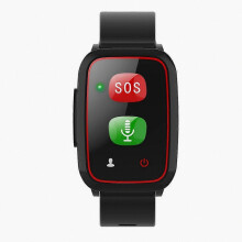 Slim horloge voor ouderen met 4G, SOS-noodoproep, anti-verlies, gps-locatie, hartslagmeting, bloeddrukmeter, sportstappenteller en polsbandfunctie