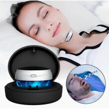 Smart Throat Massage Anti Snoring Device, Electric Snore Stopper with Smart Throat Pulse Massage Technology for Quiet Sleep at Home