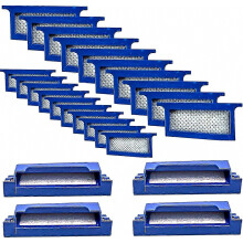 Lot de 24 filtres pour appareil de PPC compatibles avec DreamStation 1, 4 filtres en mousse réutilisables anti-pollen et 20 filtres ultrafins jetabl