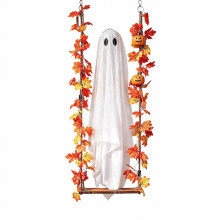 Decorazione di Halloween fantasma appeso con luce LED, scenografia per esterno per veranda, albero e giardino, 1,8 m