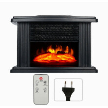 Mini elektrische haardkachel met gesimuleerde vlam, efficiënte verwarming, stille werking, draagbaar, met afstandsbediening, EU-stekker, 220 V