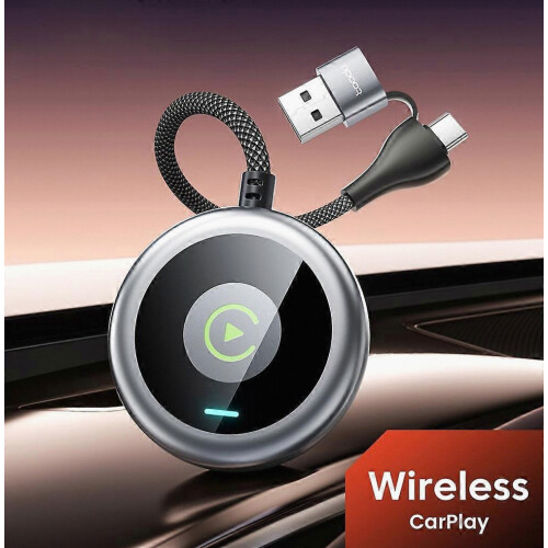 Bezdrôtový adaptér pre CarPlay USB-C na USB-A s Bluetooth 5.0, plug and play, pre auto 2