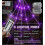 5 Ft Giant Spider Halloween Web, 20 x 17 ft Triangular Cobweb with 150 Purple LED Lights, Battery Operated, Waterproof, 200 Sq Ft Coverage 4
