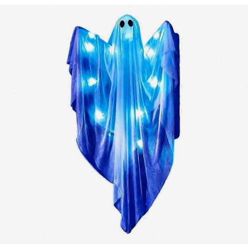 Light Up Hanging Ghost Decoration with Floating Visual Effect for Indoor and Outdoor Halloween Decor