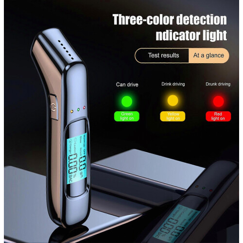 Alcootest numérique rechargeable par USB pour détection rapide avec écran clair et utilisation facile 1