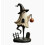 Witch Hat Figurine with Pumpkin Lantern Table Ornament, Retro Desktop Decor for Home Holiday Indoor Display 1