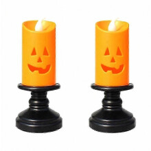 2 Stück Halloween-Szenenlampen als Halloween-Lichtdekoration für Party und Wohnraum, stimmungsvolle Dekoration für drinnen