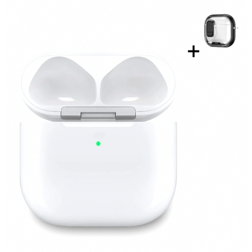 Compatible for AirPods 4 Charging Case, Bluetooth Earphone USB-C Port Wireless Charging Box with Protective Case