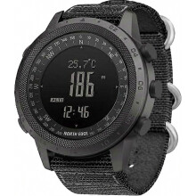 Militaire tactische herenhorloge voor buitenactiviteiten met kompas, barometer, hoogtemeter en stappenteller, digitaal polshorloge voor wandelen en