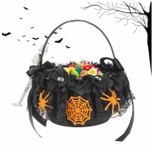 Halloween-Griffkorb für Süßigkeiten, Aufbewahrungsbehälter für Snacks für Süßes oder Saures, Partygastgeschenk