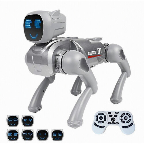 Interactive Robot Dog Toy with Voice Control, Walking Motion, Educational Learning Features, Intelligent Pet Companion