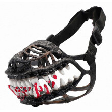 Halloween Scary Dog Muzzle, Funny Fake Teeth Pet Costume Mask, Pet Costume Accessory for Cosplay Party Prop M