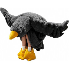 Eenden onesie, draagbare gansdeken hoodie onesie met mouwen en voetbedekking, grappige slaapkleding voor volwassenen en kinderen, dik, zacht en warm