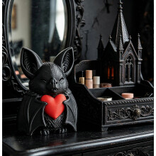 Pipistrello Cuore Rosso Stampato in 3D, Decorazione Carina per Festa di Halloween e Casa Infestata, Idea Regalo Originale