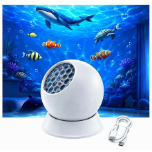 Galaxy Star Projector Night Light, LED Ocean Wave Lamp, 360-Degree Rotating Ceiling Decor for Kids Bedroom Gift