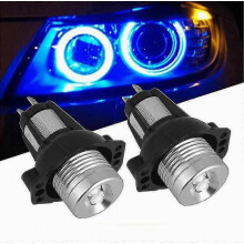 Angel Eye Halo Ring LED Marker Light Bulb Kit for E90 E91 325i 328i, 2 Pieces, Blue, Durable Replacement Lighting