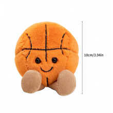 Almohada de peluche con forma de balón deportivo, diseño tierno para regalo y decoración de habitación, ideal para cumpleaños