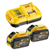 Pack Energie XR Flexvolt 2x 18V/54V 12Ah/4Ah + Ladegerät - DEWALT - DCB118Y2-QW